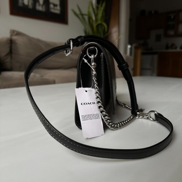 COACH Black Crossbody Flap Bag - Picture 7 of 13